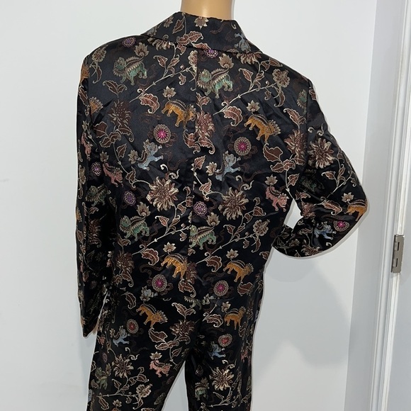 Joseph Ribkoff Chinese Dragon Brocade 2 piece Suit Jacket and Trousers 8/10 - Picture 11 of 17